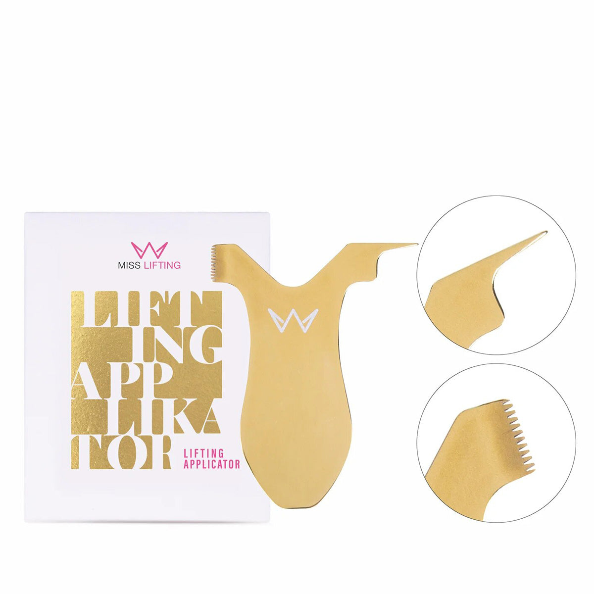 MISS LASHES Y-Applikator Gold, 1Stk, Applikator und Umkarton