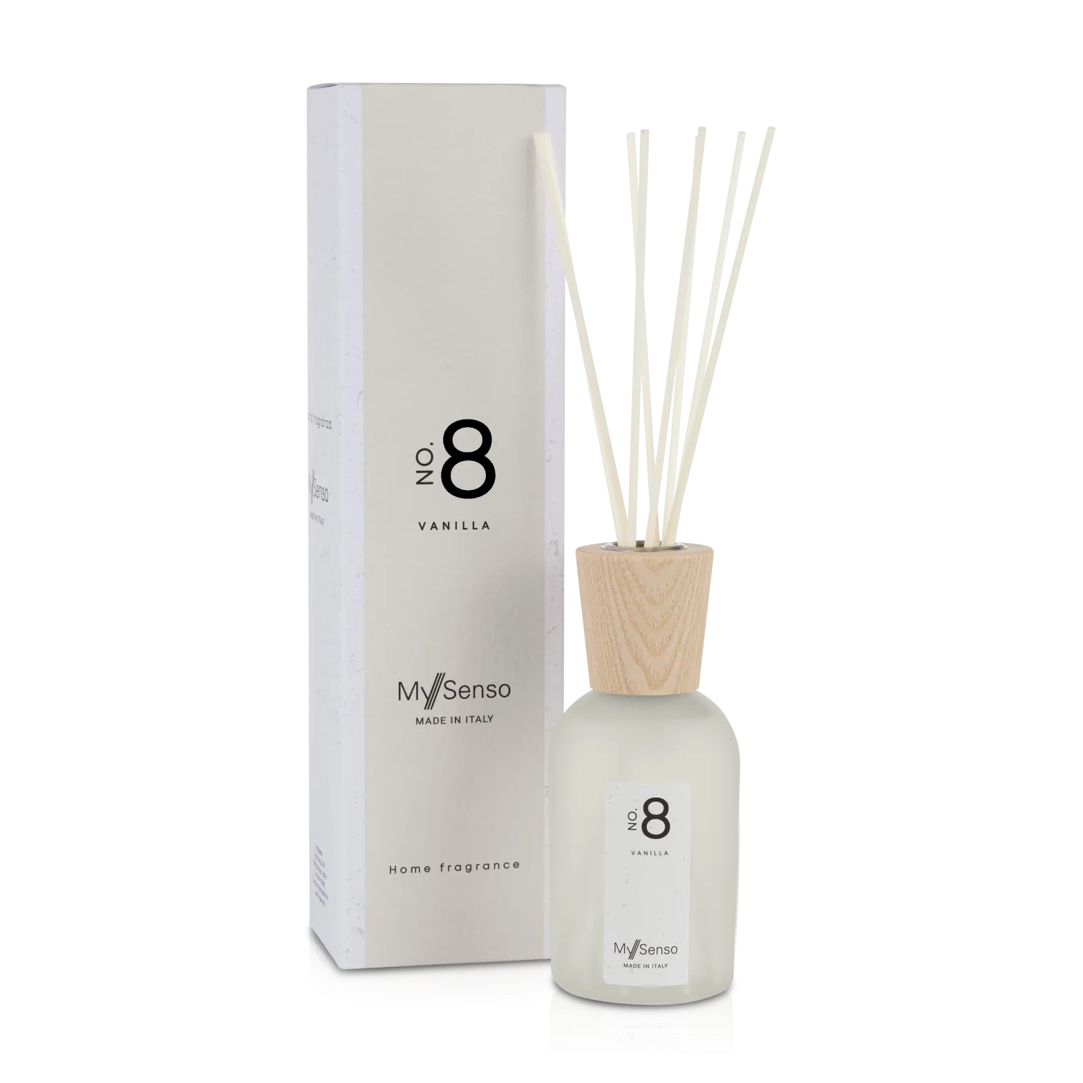 My Senso Raumduft N°8 Vanilla , 240ml, Flacon mit Stäbchen und Umkarton