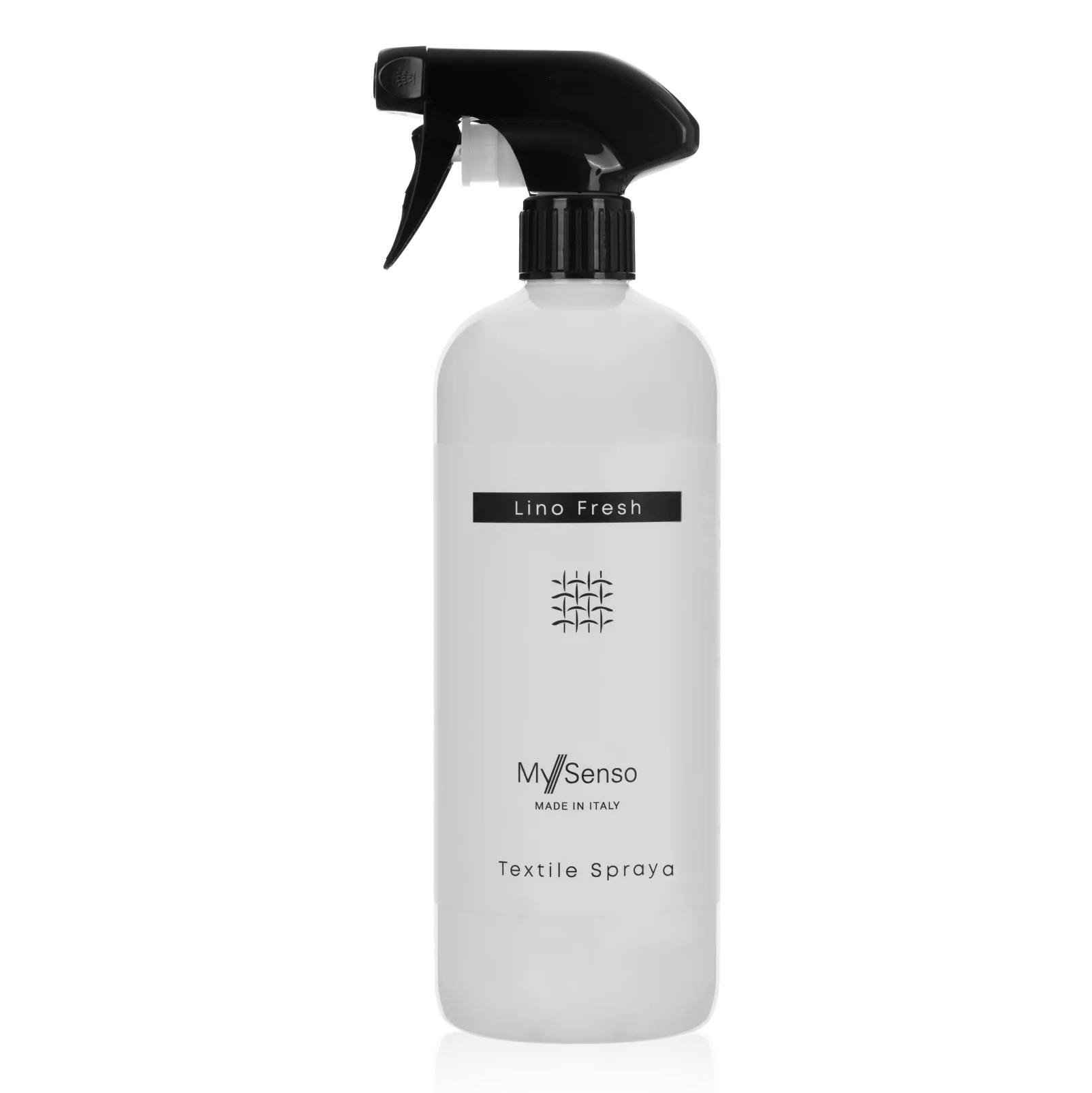 MY SENSO Textil Spray Lino Fresh – Textilspray mit frischen Zitrus- und Blütennoten, 750ml, Flasche mit Sprühkopf