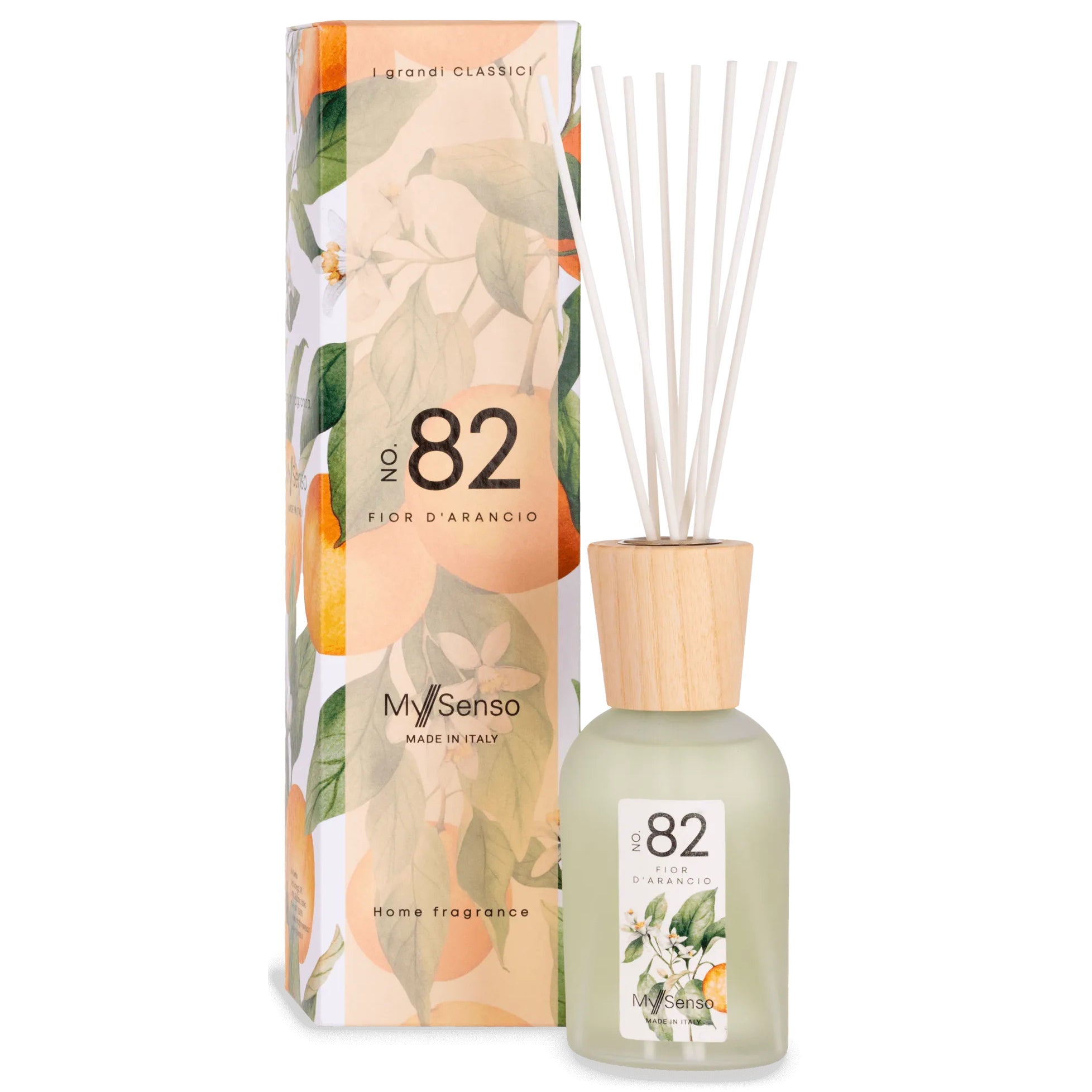 MYSENSO Raumduft N°82 Fior D'Arancio , 240ml, Flacon Duftstäbchen und Umkarton