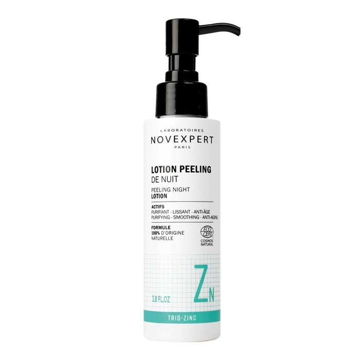 NOVEXPERT Peeling Night Lotion – für sensible unreine Haut, 115ml, Pumpspender