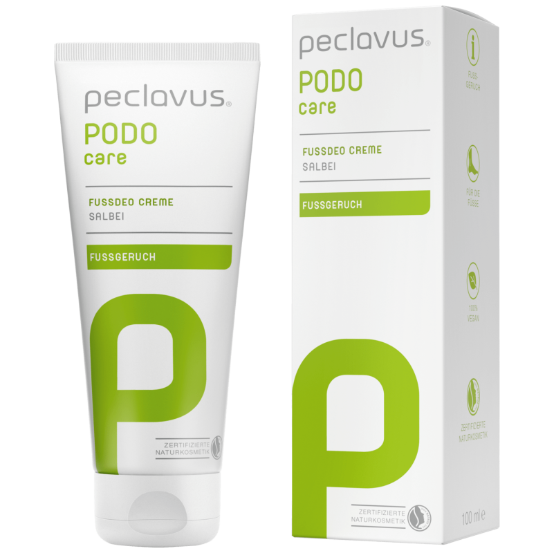 PECLAVUS Fußdeo Creme , 100ml, Tube und Umkarton