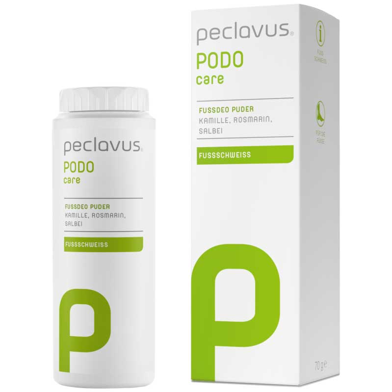 PECLAVUS Fußdeo Puder , 70g, Dose und Umkarton