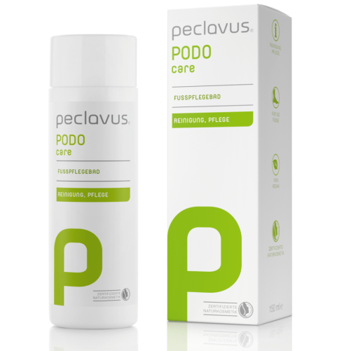 PECLAVUS Fußpflegebad , 150ml, Flasche und Umkarton