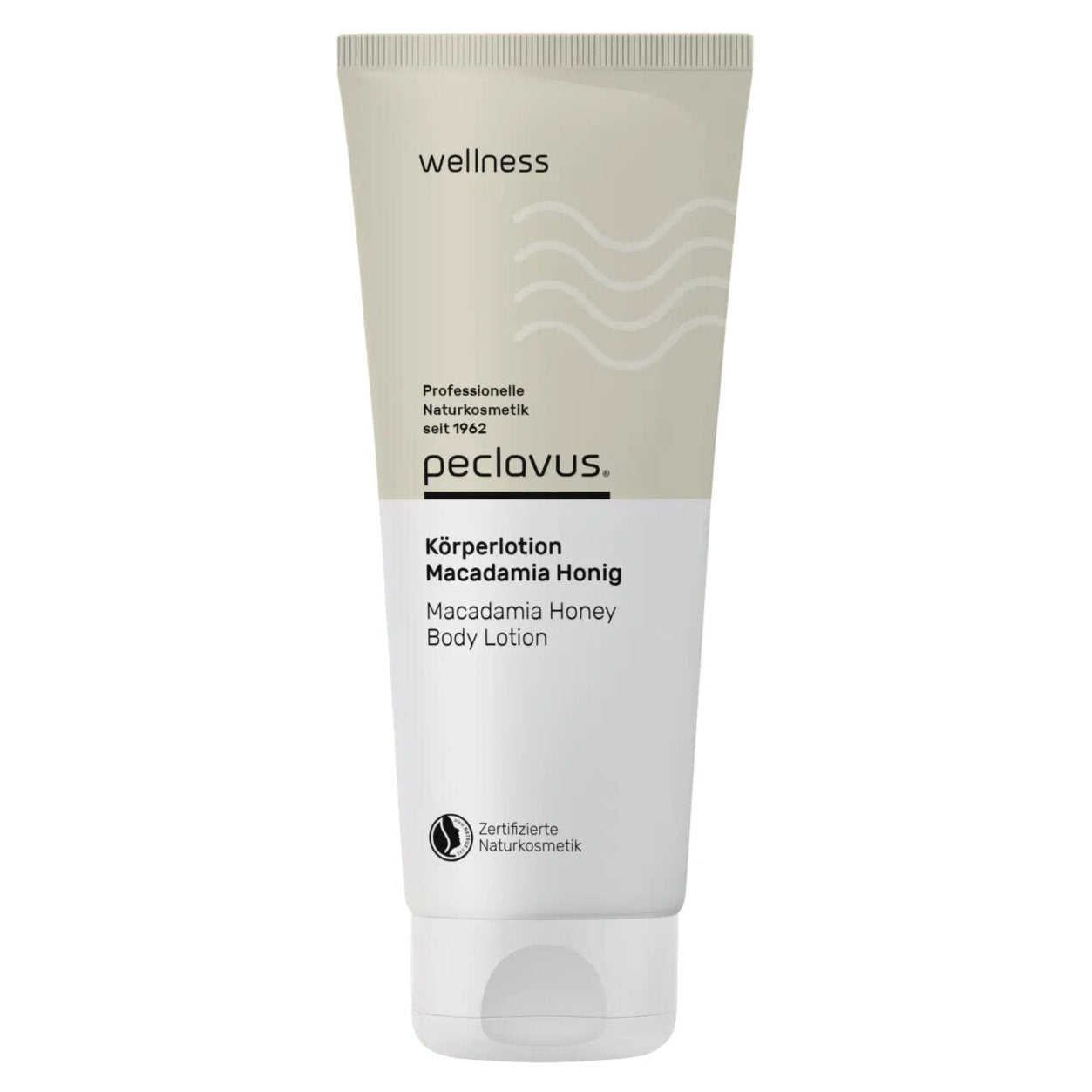 PECLAVUS Körperlotion Macadamia Honig , 200ml, Tube Vorderseite