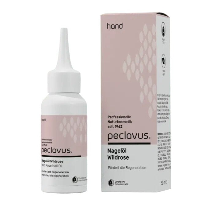 PECLAVUS Nagelöl Wildrose , 50ml, Flasche und Umkarton