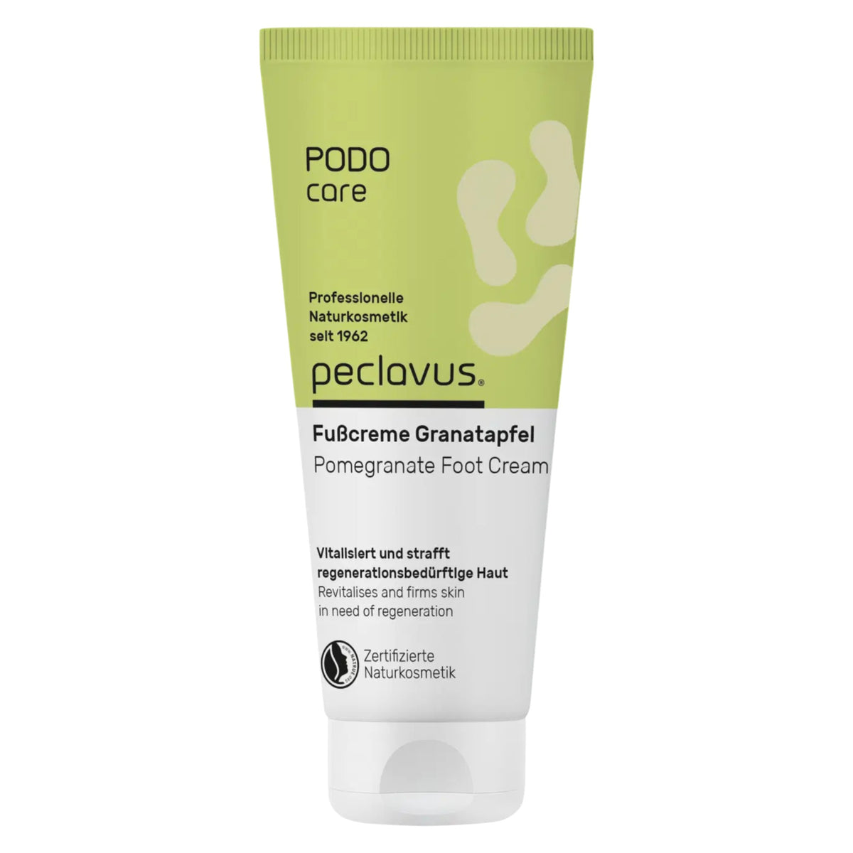 PECLAVUS PODOcare Fußcreme Granatapfel – für regenerationsbedürftige Haut, 100ml, Tube