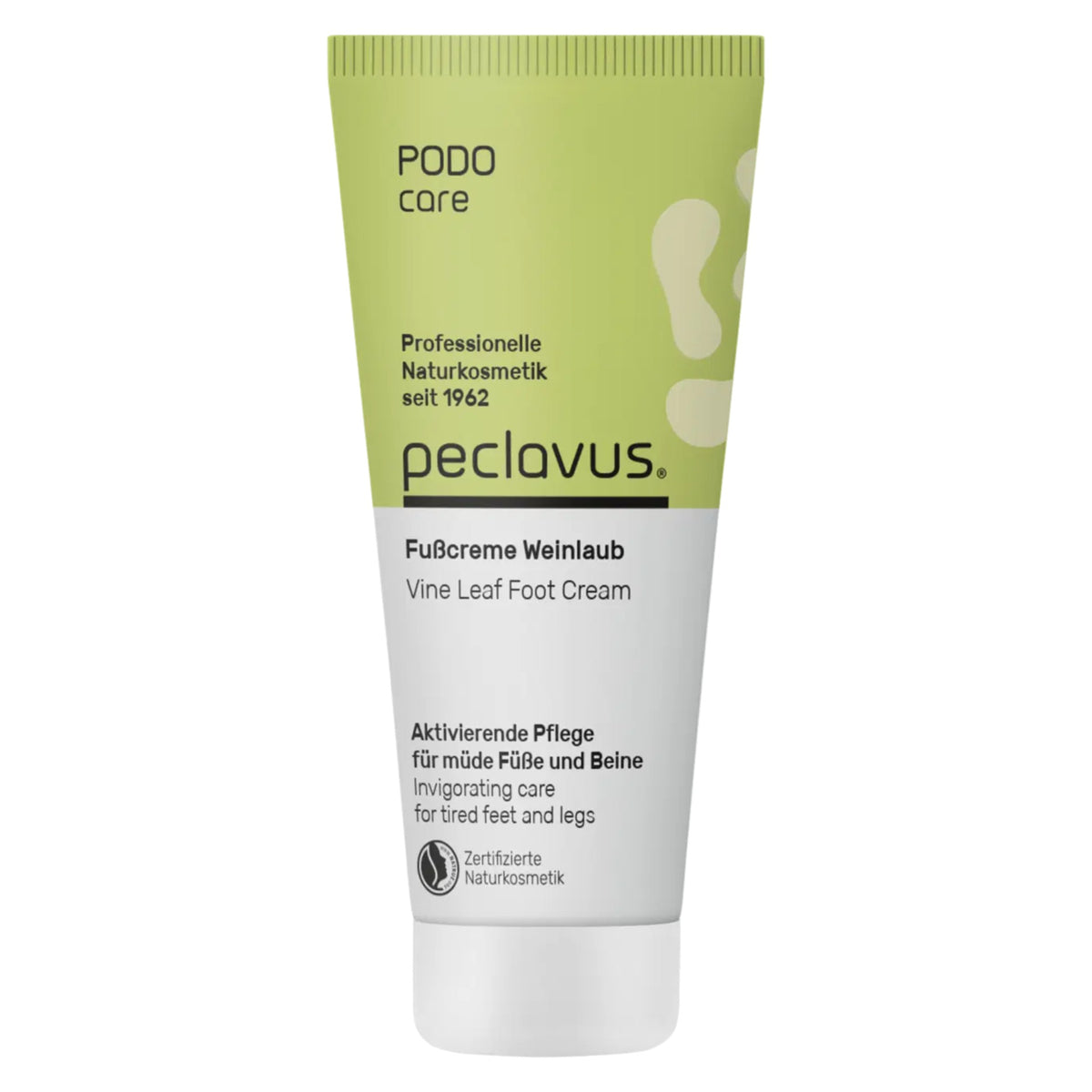 PECLAVUS PODOcare Fußcreme Weinlaub – für müde Füße, 30ml, Tube