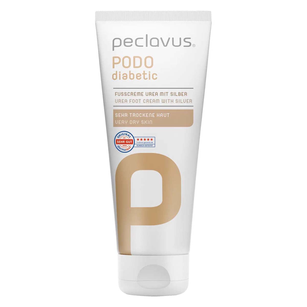 PECLAVUS PODOdiabetic Fußcreme Urea mit Silber , 100ml, Tube
