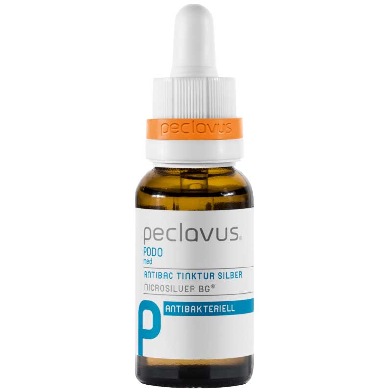 PECLAVUS PODOmed AntiBAC Tinktur Silber, 20ml, Pipettenflasche