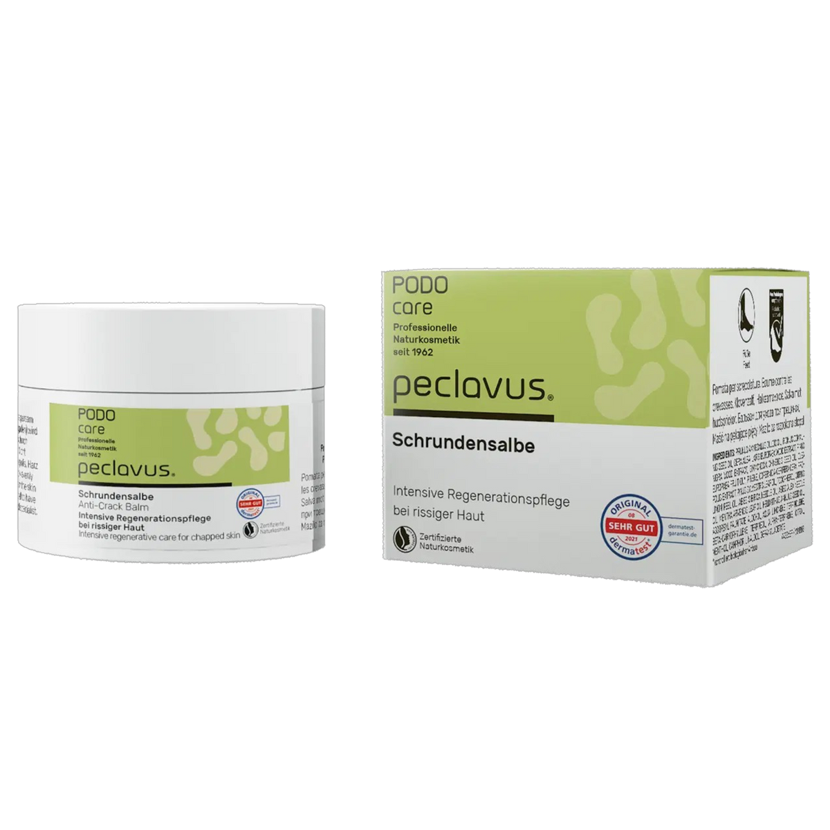 PECLAVUS Schrundensalbe – mit Propolis & Carnaubawachs, 50ml, Dose und Umkarton