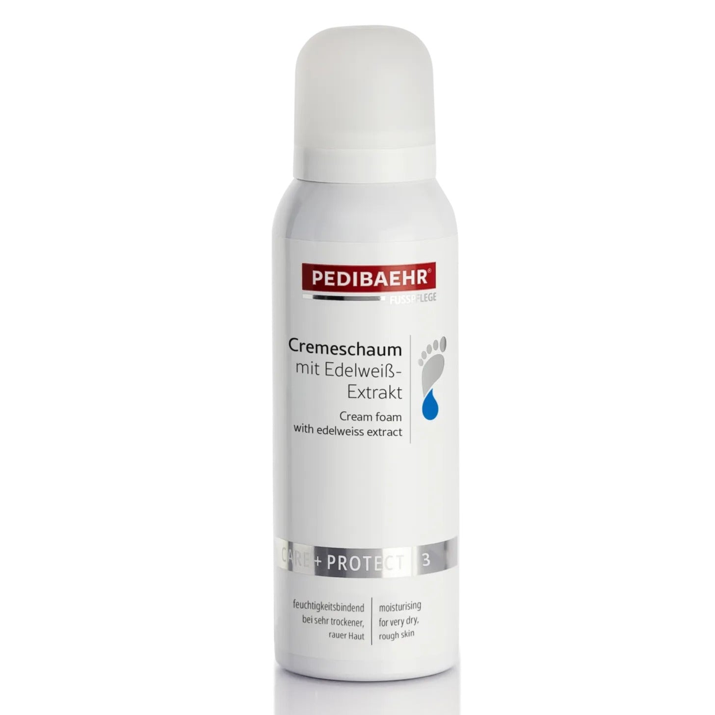 PEDIBAEHR Cremeschaum mit Edelweiß, 125ml, Schaumspender
