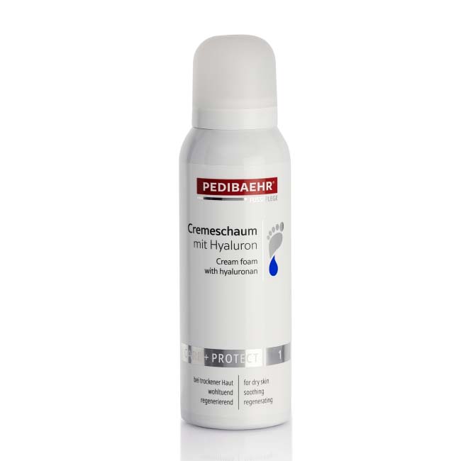 PEDIBAEHR Cremeschaum mit Hyaluron, 125ml, Schaumspender
