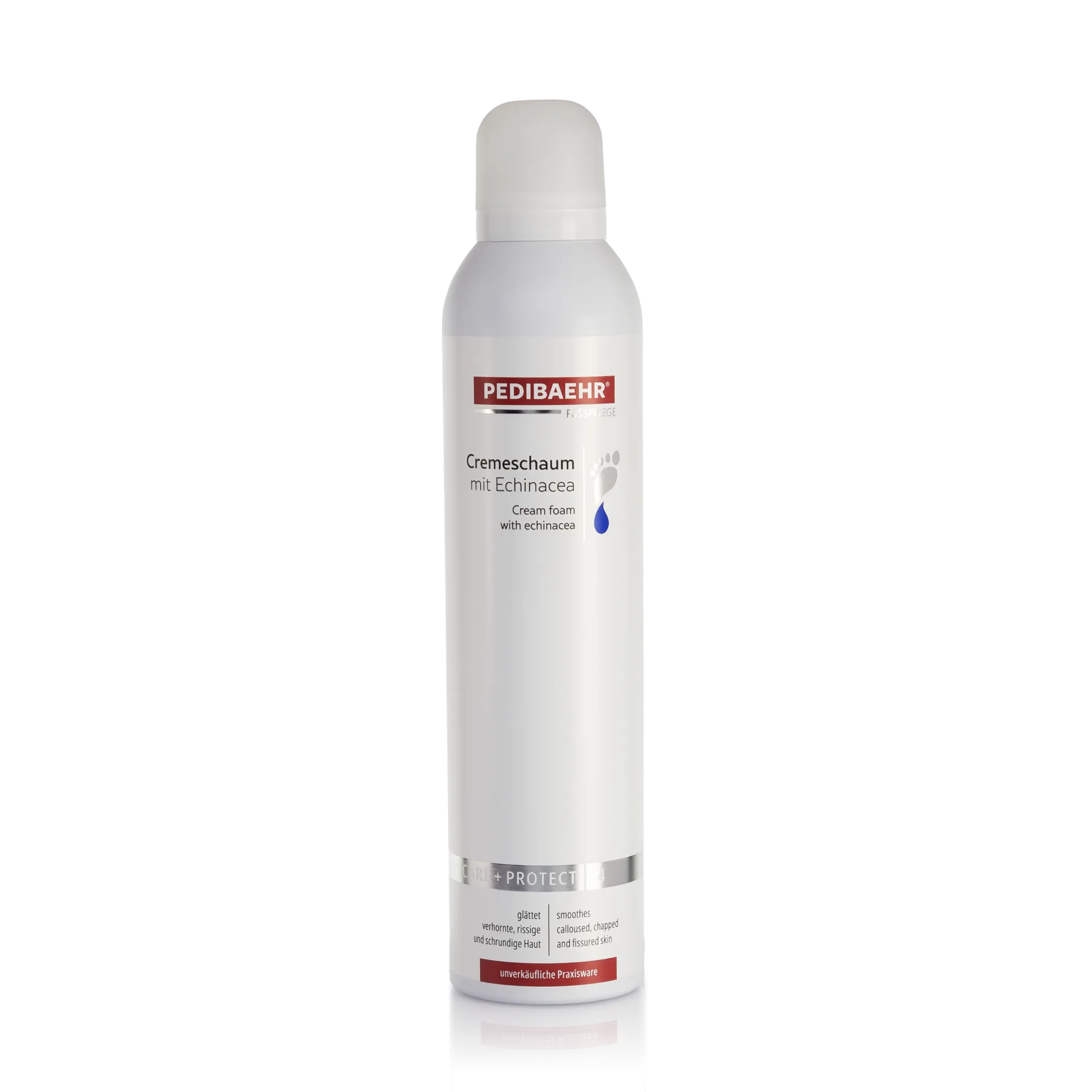 PEDIBAEHR Cremeschaum Schrunden mit Echinacea – Intensivpflege für rissige, stark verhornte Füße, 300ml