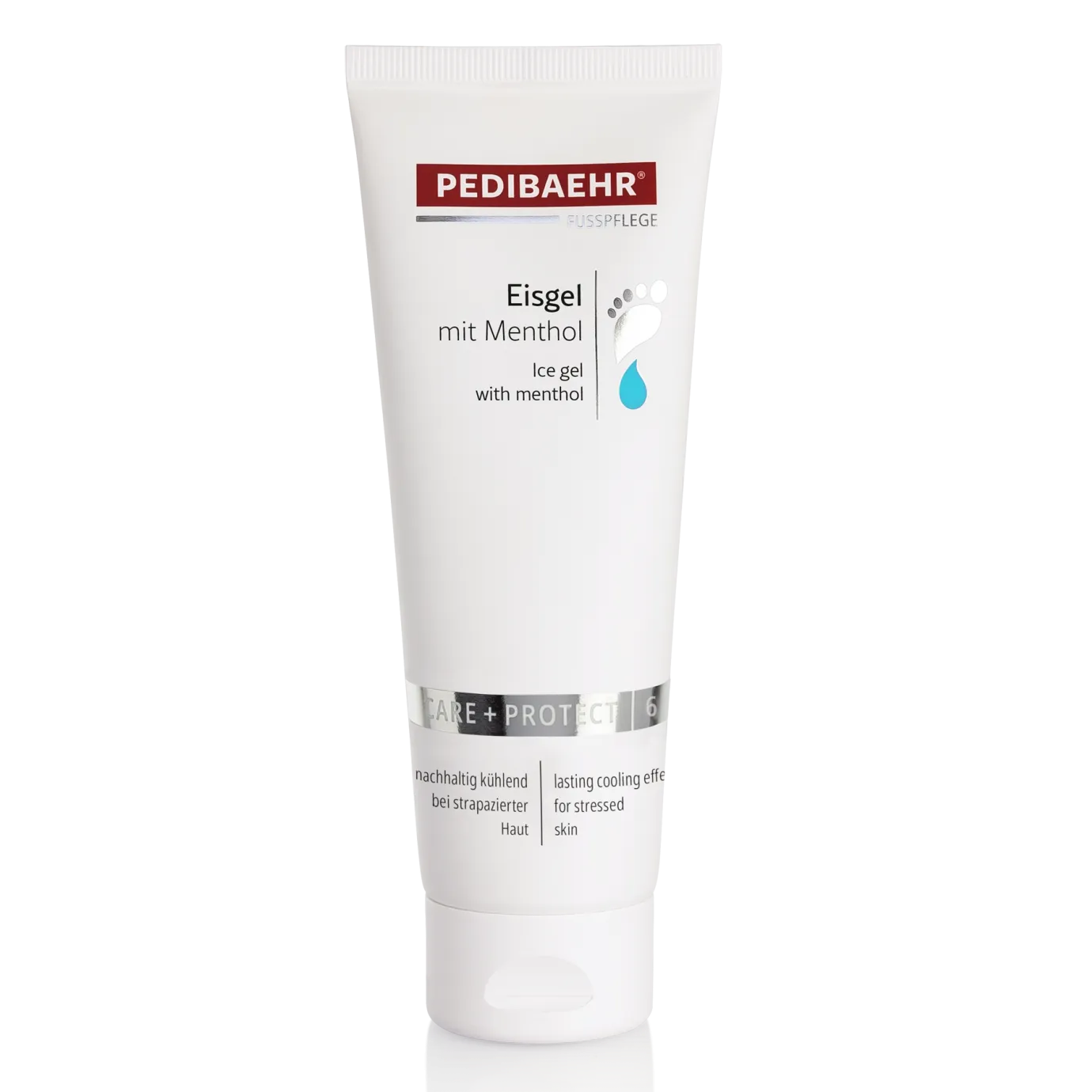 PEDIBAEHR Eisgel mit Menthol – kühlende Pflege für schwere Beine, 125ml, Tube