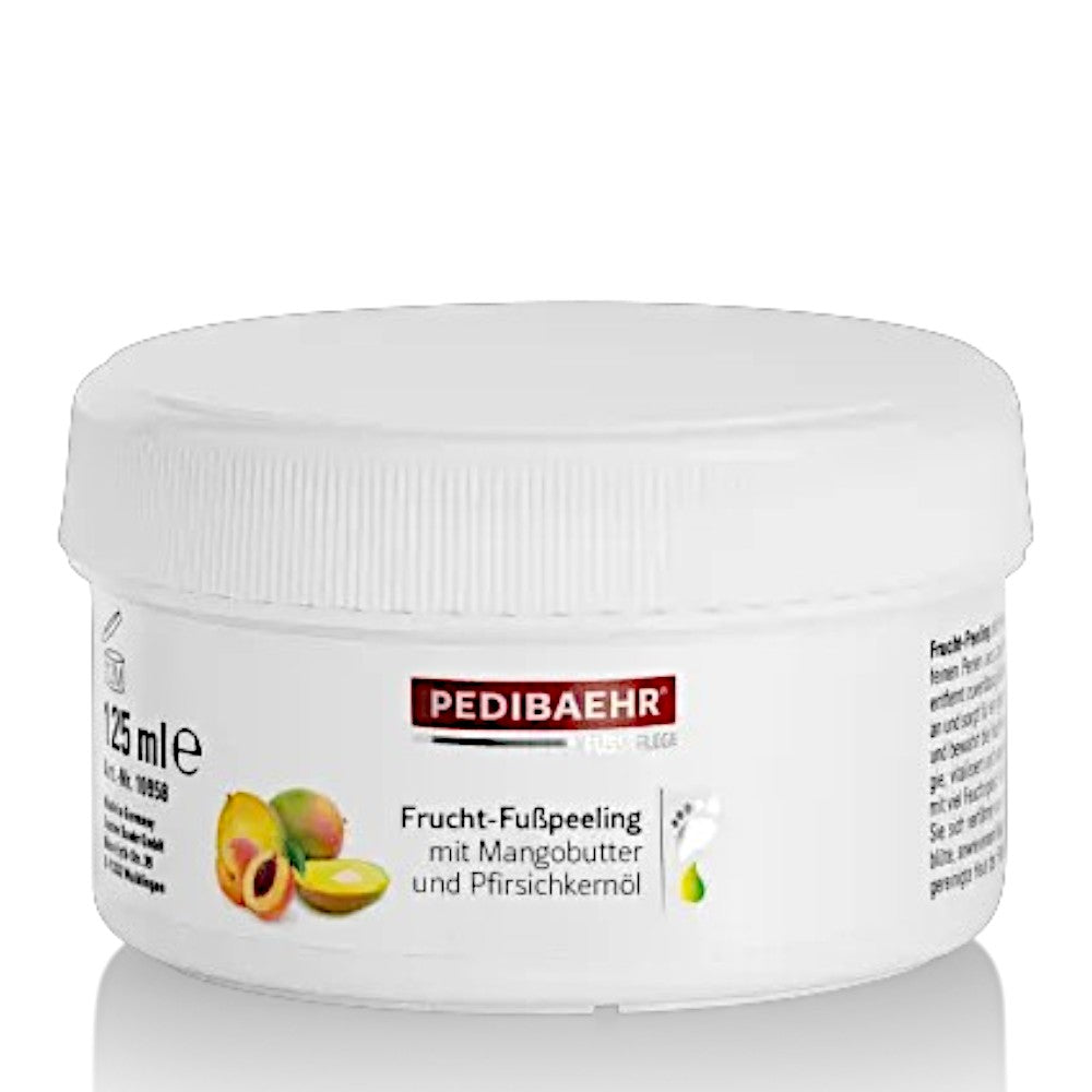 PEDIBAEHR Frucht Fusspeeling, 125ml, Tiegel