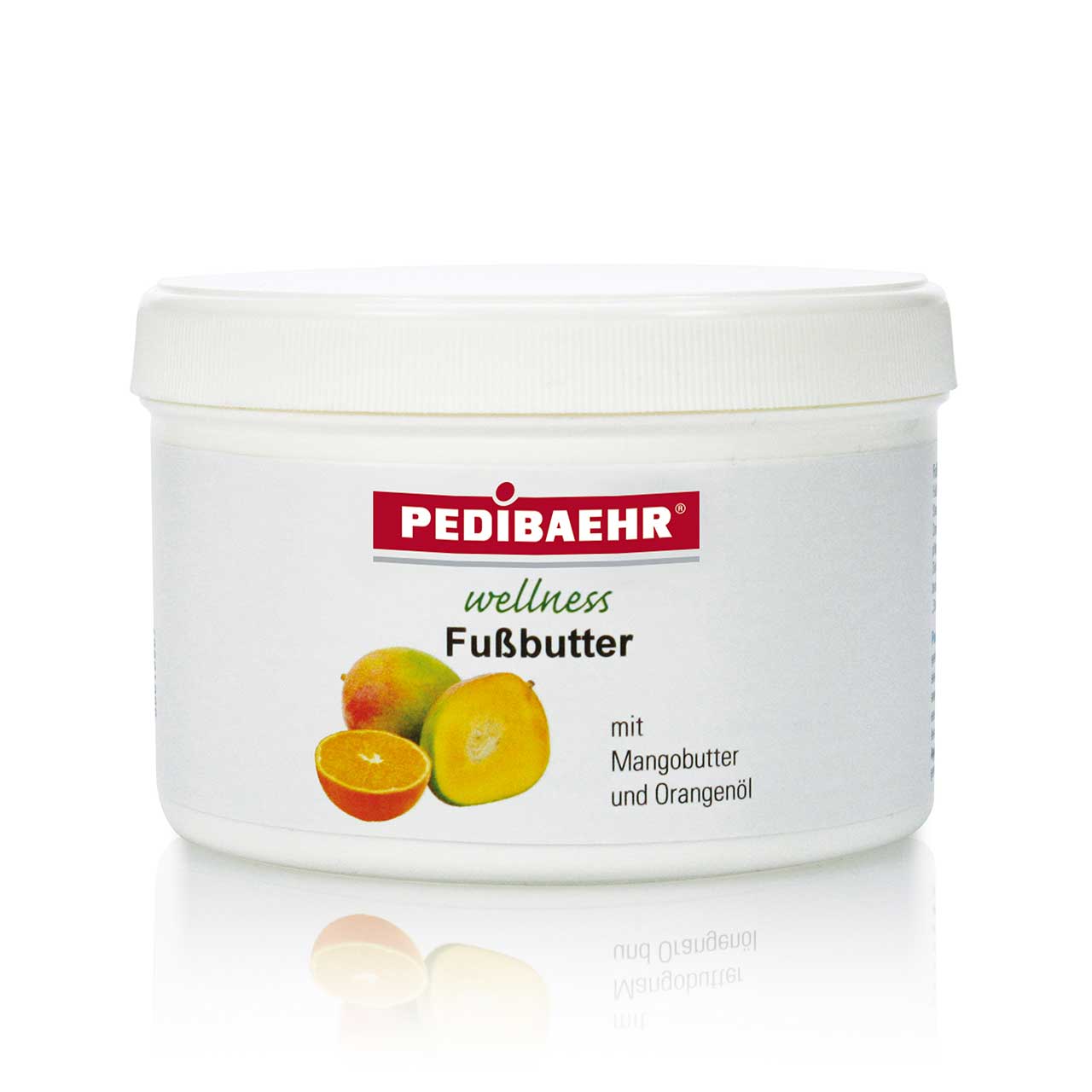PEDIBAEHR Fussbutter mit Mango und Orangenöl , 450ml, Tiegel