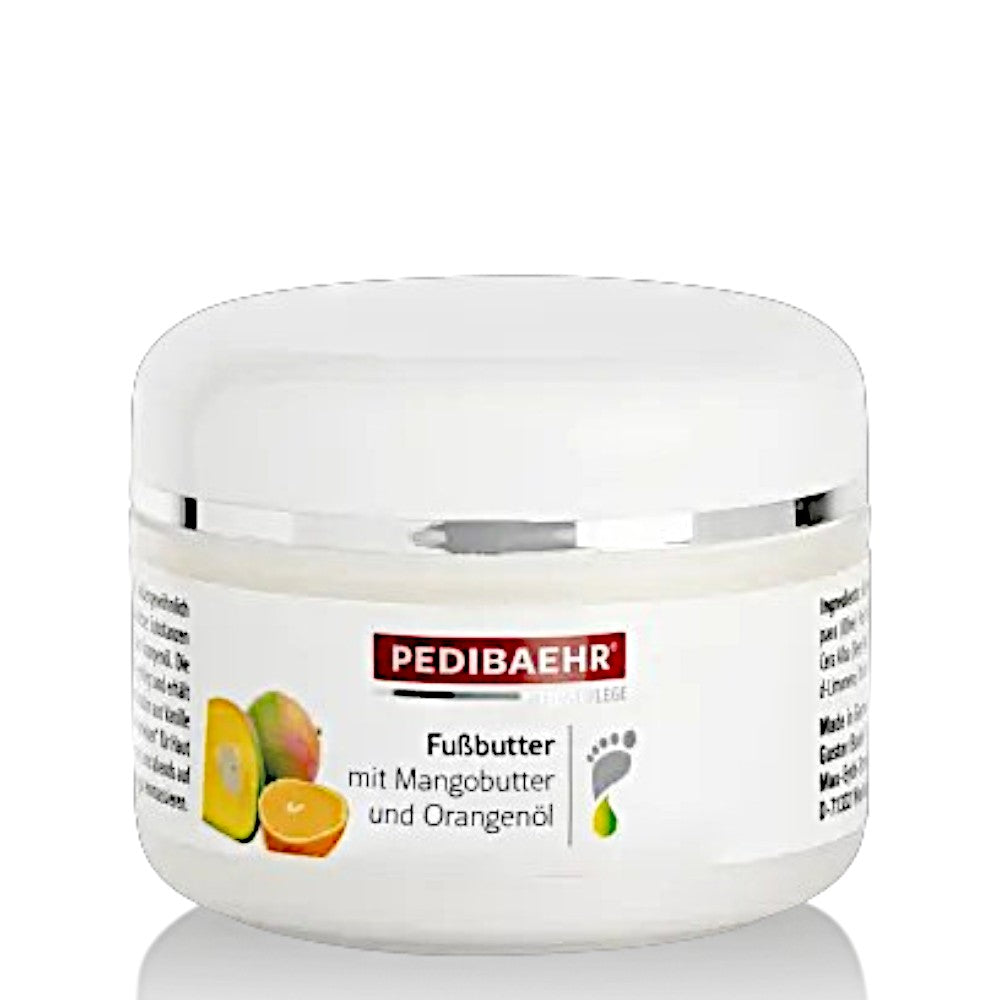 PEDIBAEHR Fussbutter mit Mango und Orangenöl , 75ml, Tiegel