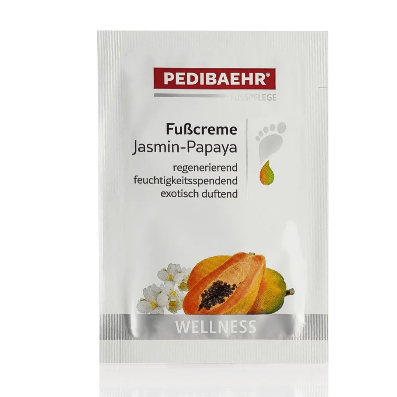 PEDIBAEHR Fußcreme Jasmin-Papaya, 2 ml, Sachet