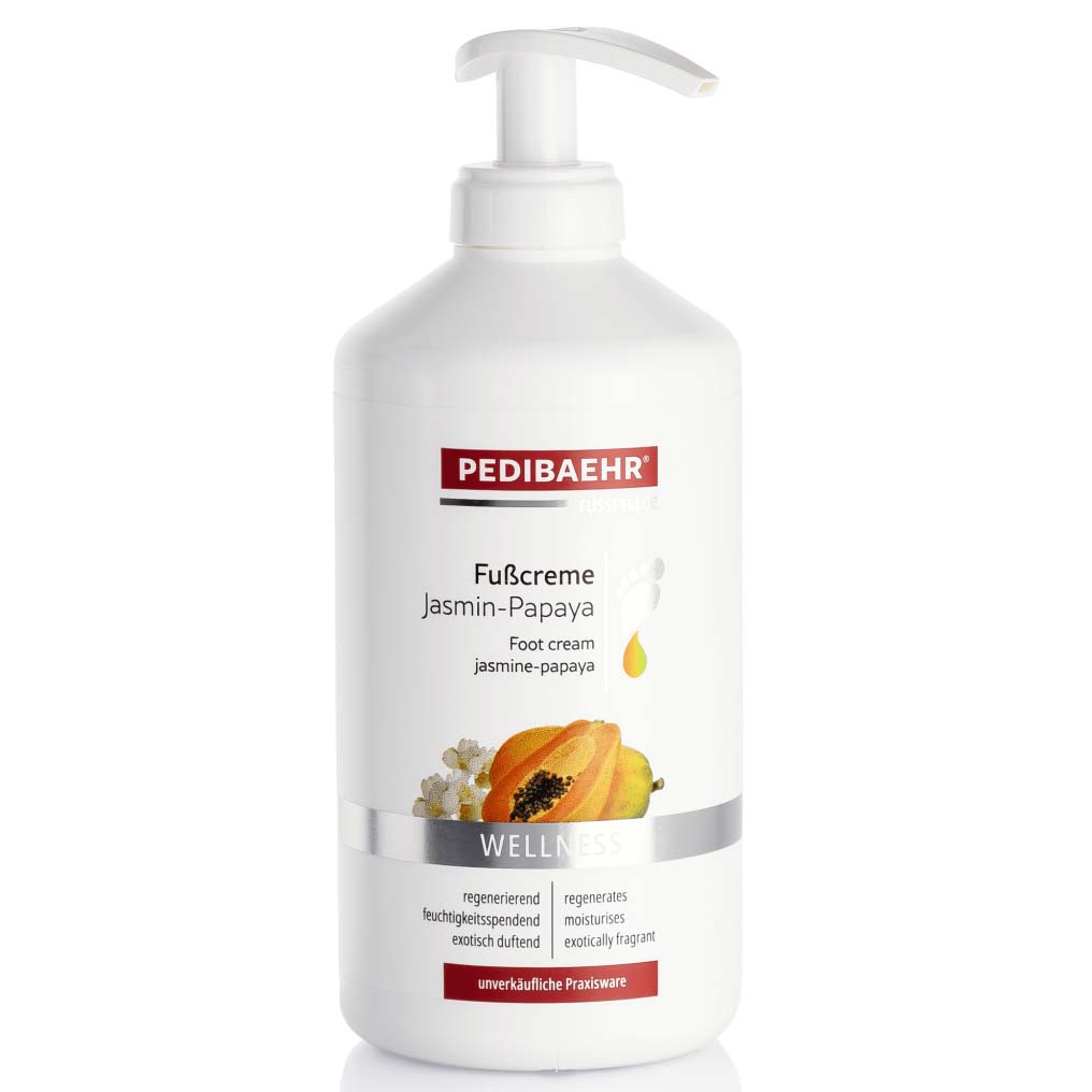 PEDIBAEHR Fußcreme Jasmin-Papaya , 500ml, Pumpspender