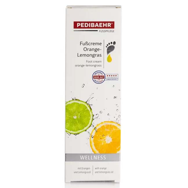 PEDIBAEHR Fußcreme Orange-Lemongras , 125ml, Umkarton