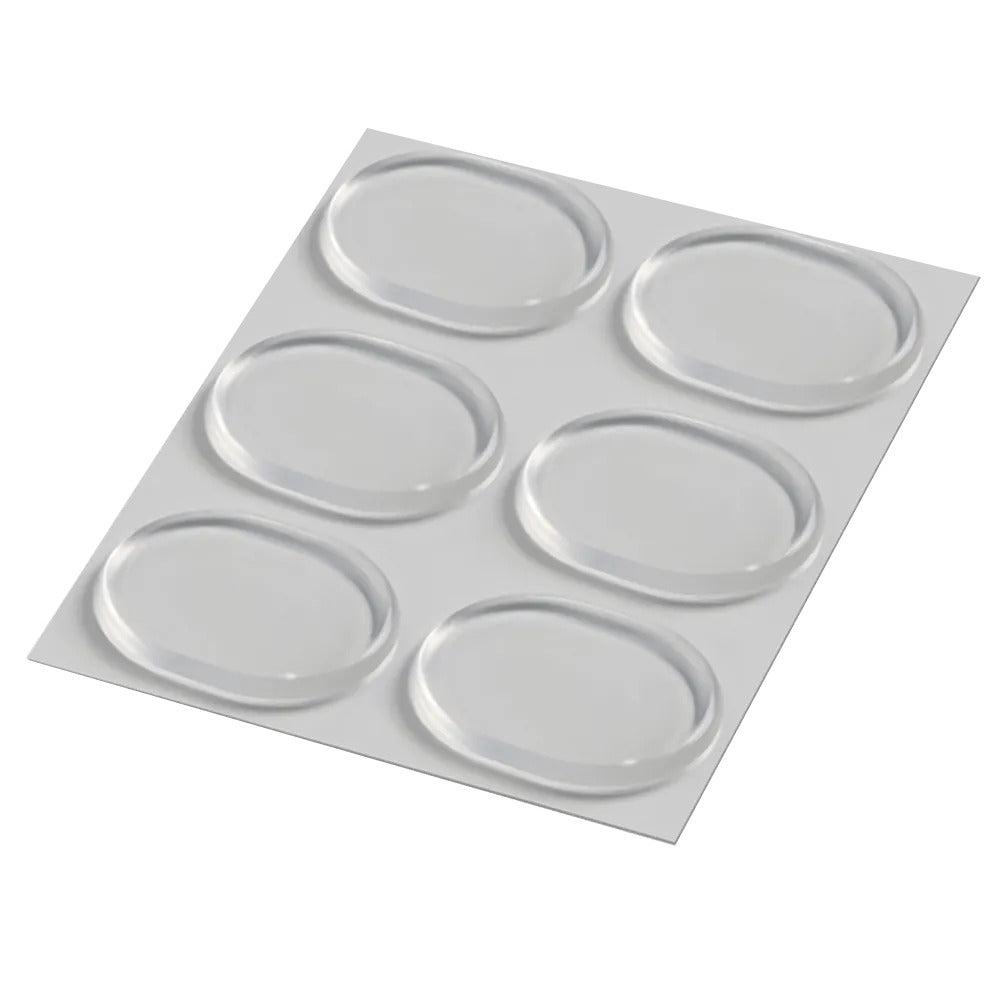 PEDIBAEHR Gel- Druckschutzkissen (oval), 12 Stk, Einzelkissen auf Klebefolie