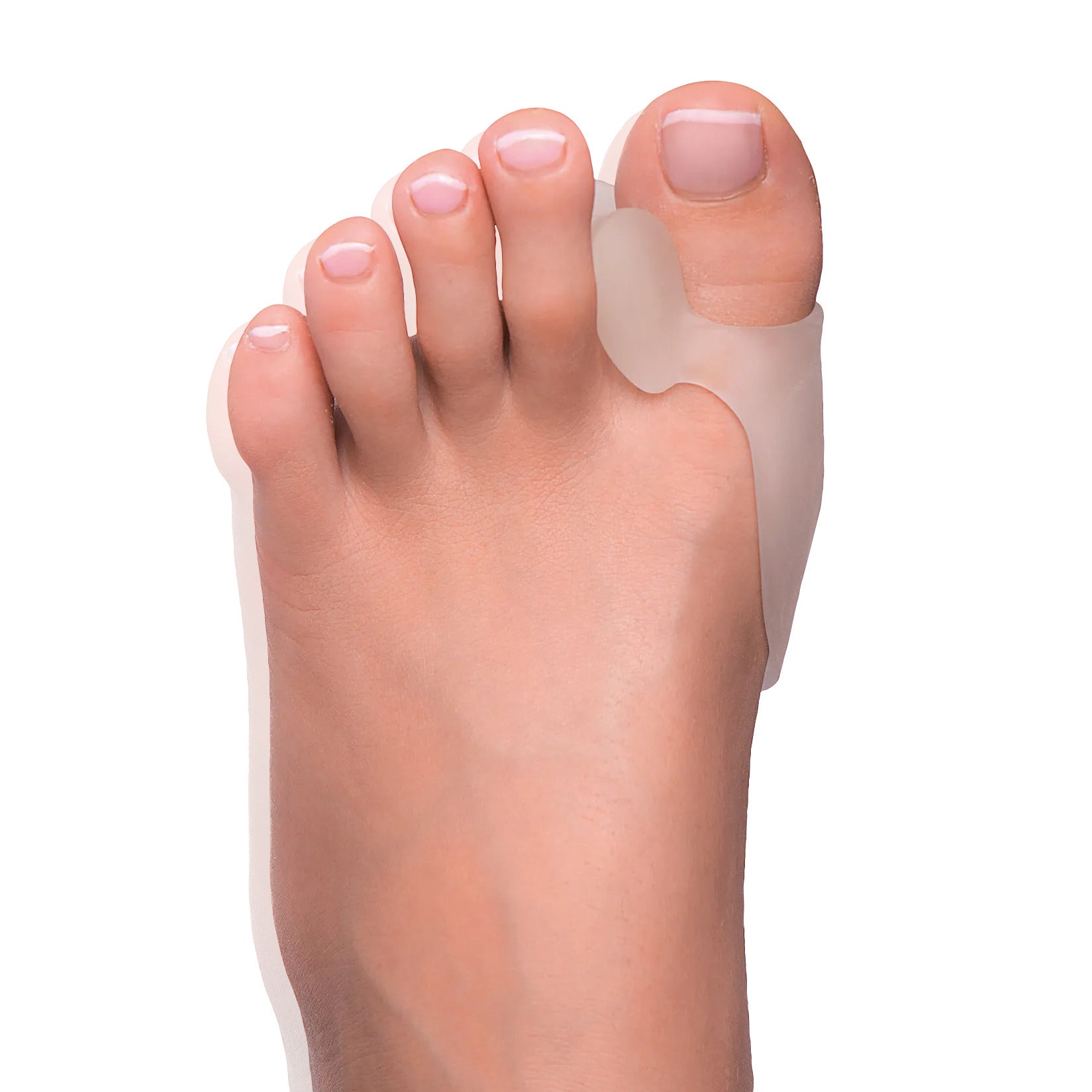 PEDIBAEHR Gel-Großzehentrenner mit Ballenschutz, 1 Stück, Anwendung am Fuß