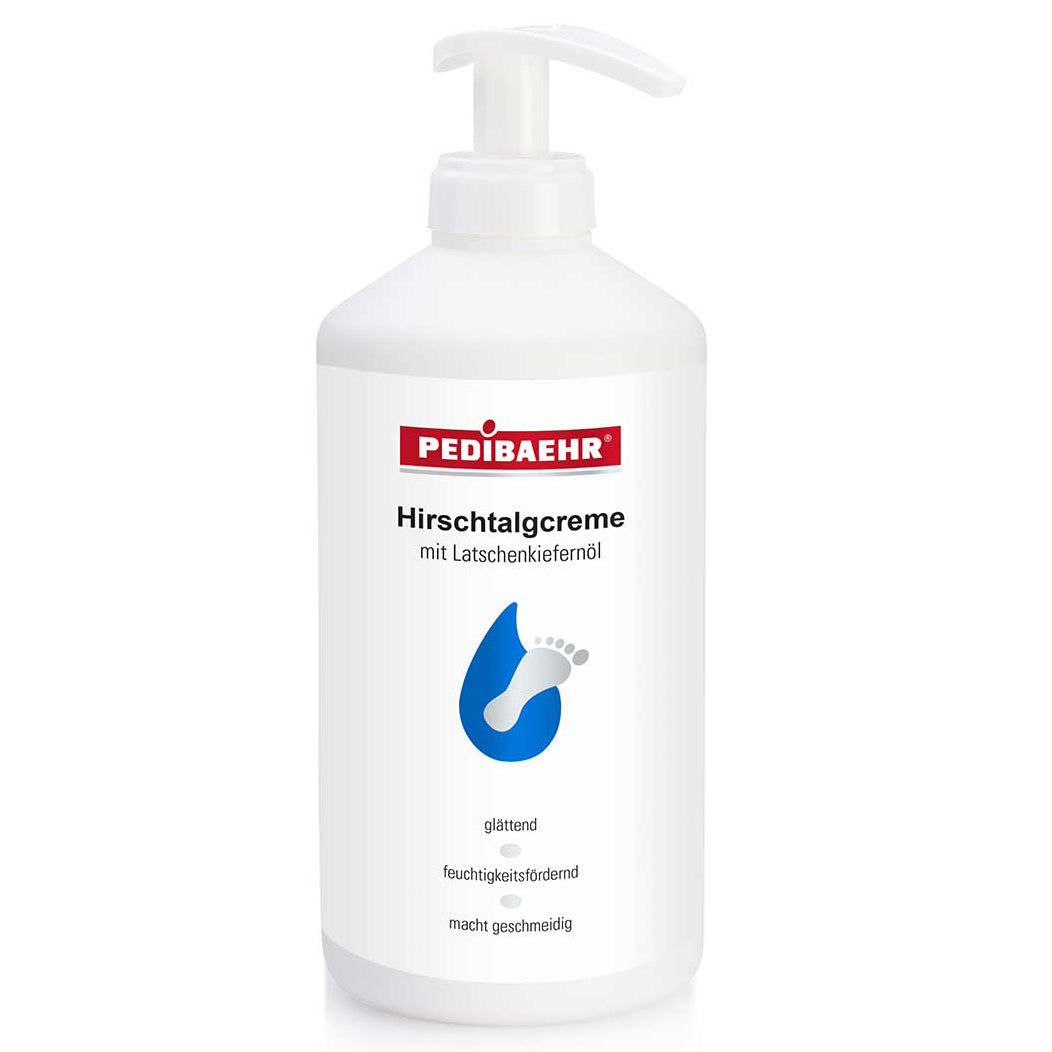 PEDIBAEHR Hirschtalgcreme mit Latschenkiefernöl, 500ml, Pumpspender