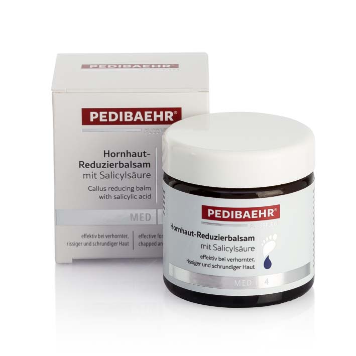 PEDIBAEHR Hornhaut-Reduzierbalsam mit Salicylsäure, 60ml, Tiegel und Umkarton