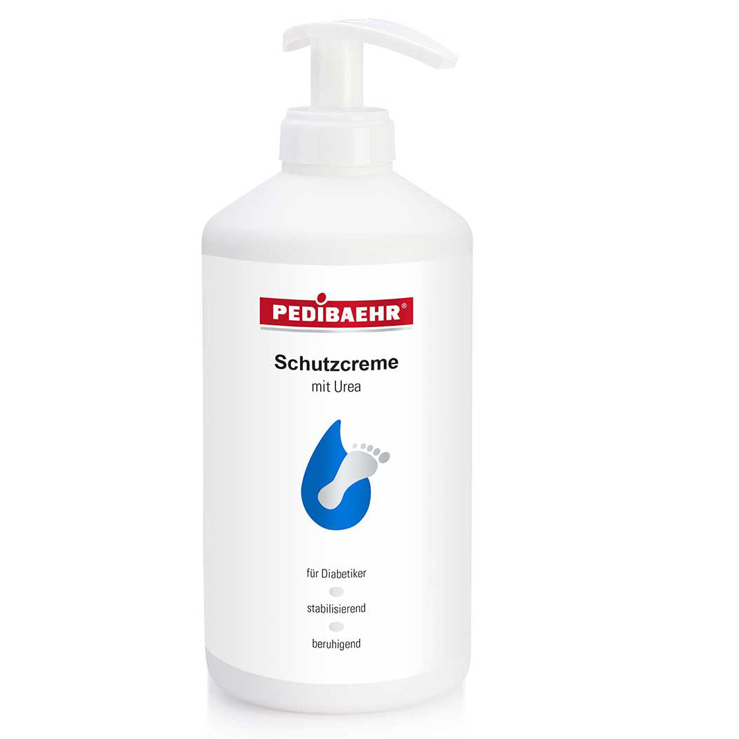 PEDIBAEHR Schutzcreme mit 10% Urea, 500ml, Pumpflasche