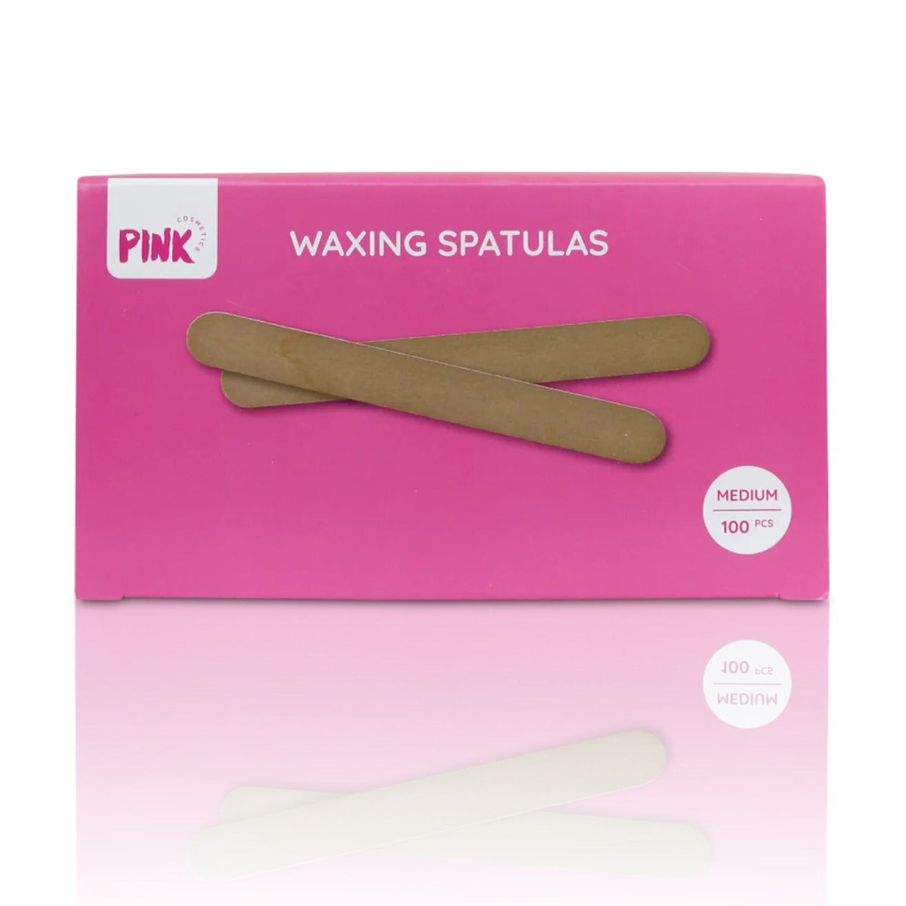 PINK COSMETICS Holzspatel – für hygienisches Waxing, 100stk, Größe medium Umkarton
