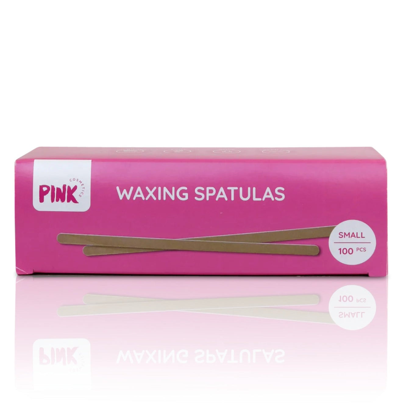 PINK COSMETICS Holzspatel – für hygienisches Waxing, 100stk, Größe small Umkarton
