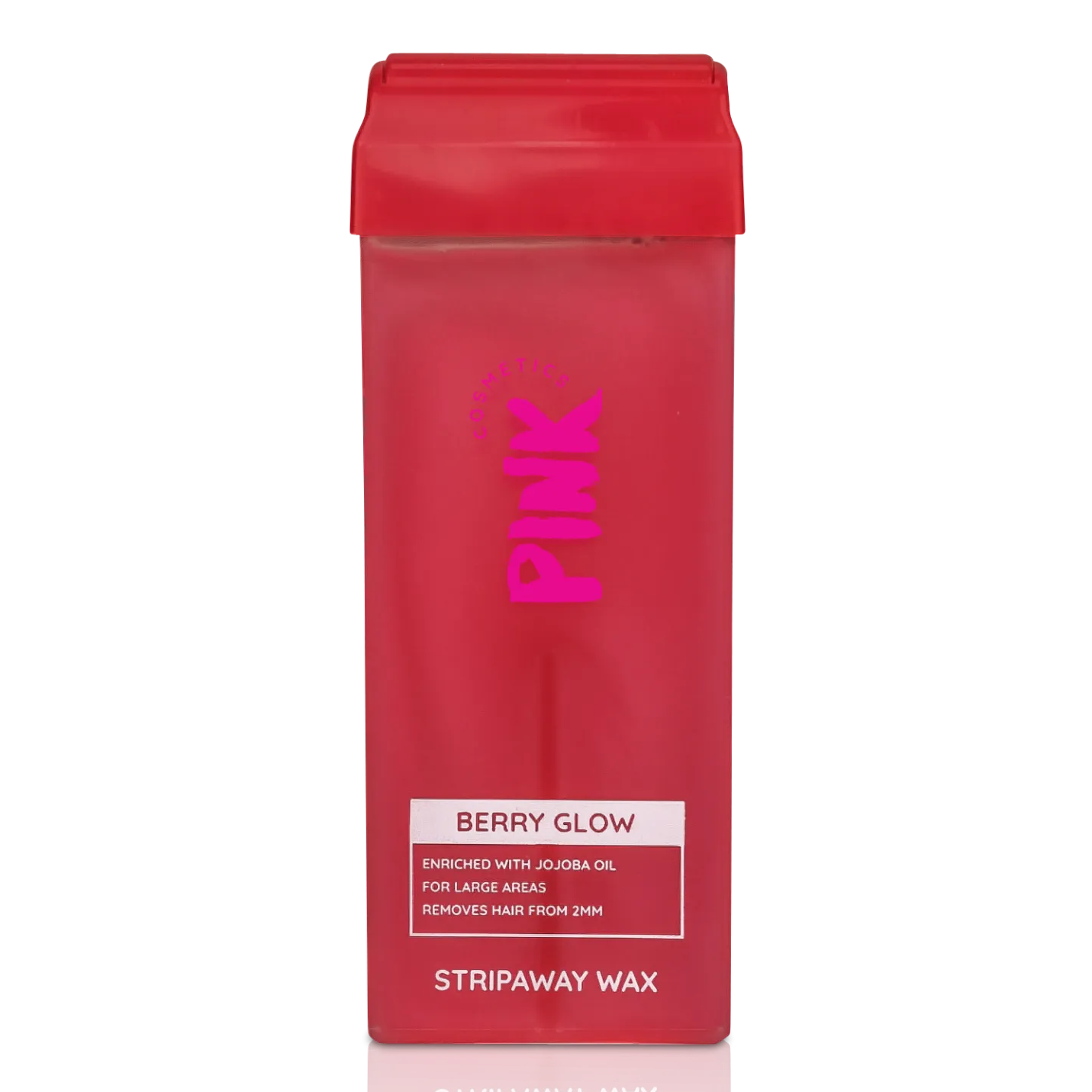 PINK COSMETICS StripAway Wax Roll-on – Wax für großflächige Haarentfernung, 100ml, Berry Glow Patrone