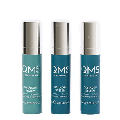 QMS Collagen + Exfoliant Set Medium, 3x7ml, Einzelprodukte