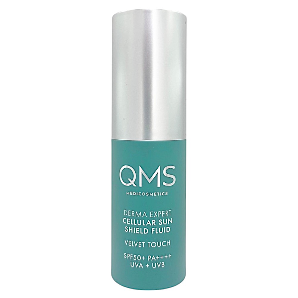 QMS Derma Expert Cellular Sun Shield Velvet Touch SPF50+ – Sonnenschutz, 10ml, Spender