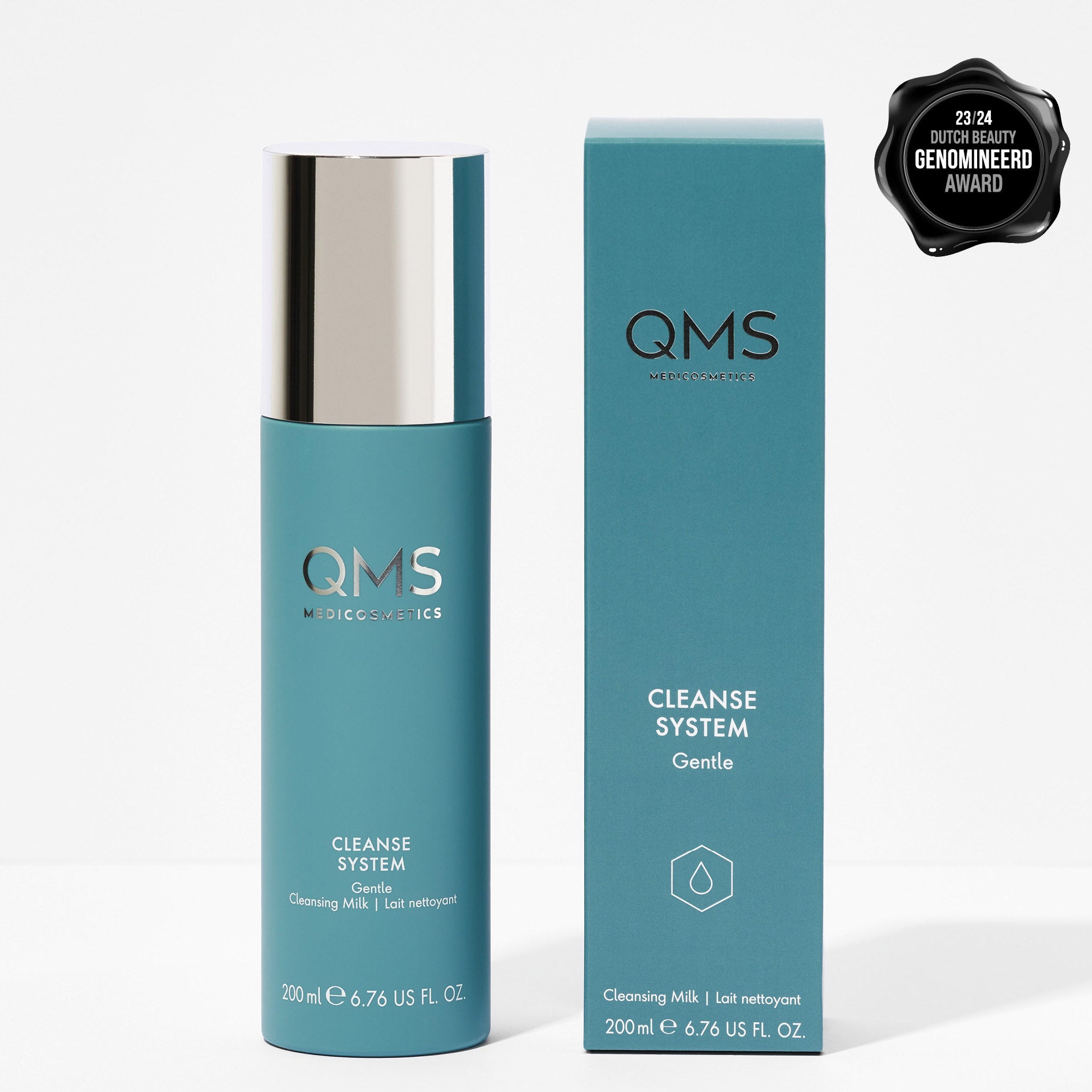 QMS Gentle Cleansing Milk – für trockene Haut, 200ml, Spender und Umkarton