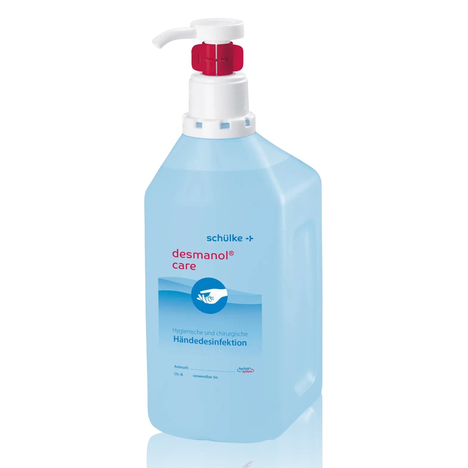 SCHÜLKE desmanol care Händedesinfektion, 500ml, Hyklick Flasche