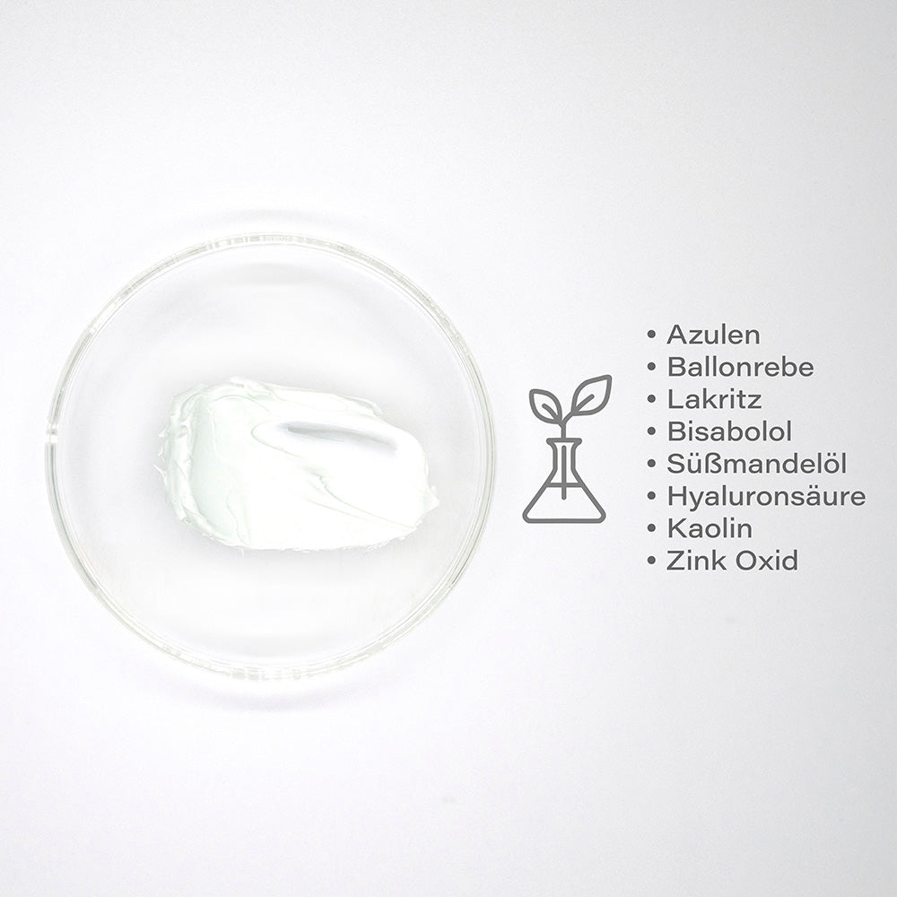 SKINFONIE the mask azulen & ballon vine – für empfindliche Haut, 200ml, Produktprobe in Petrischale