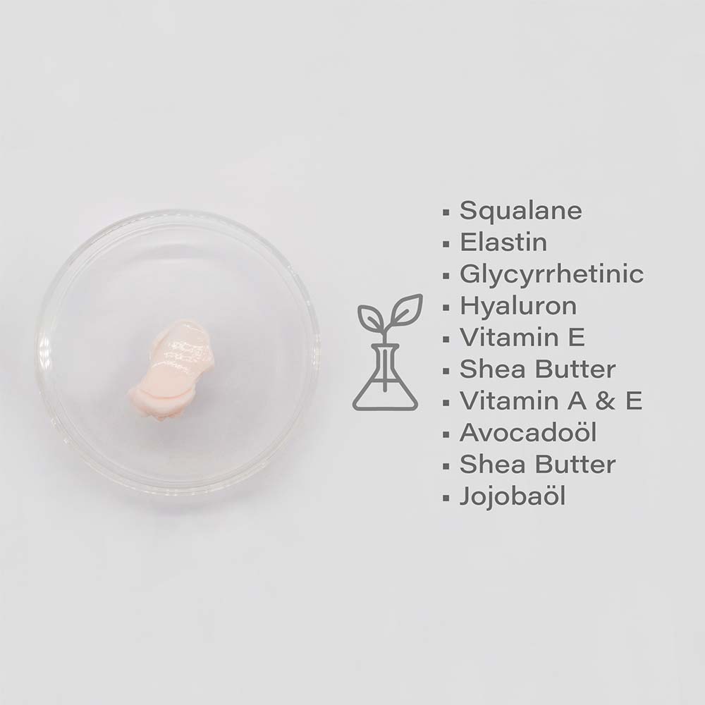 SKINFONIE the specialist eye cream – Reichhaltige Anti-Aging-Augenpflege, 30ml, Produktprobe in Petrischale