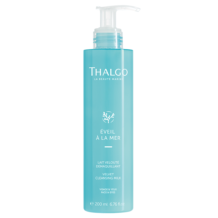THALGO Éveil à la Mer - Zarte Reinigungsmilch – für trockene und sensitive Haut, 200ml, Pumpflasche