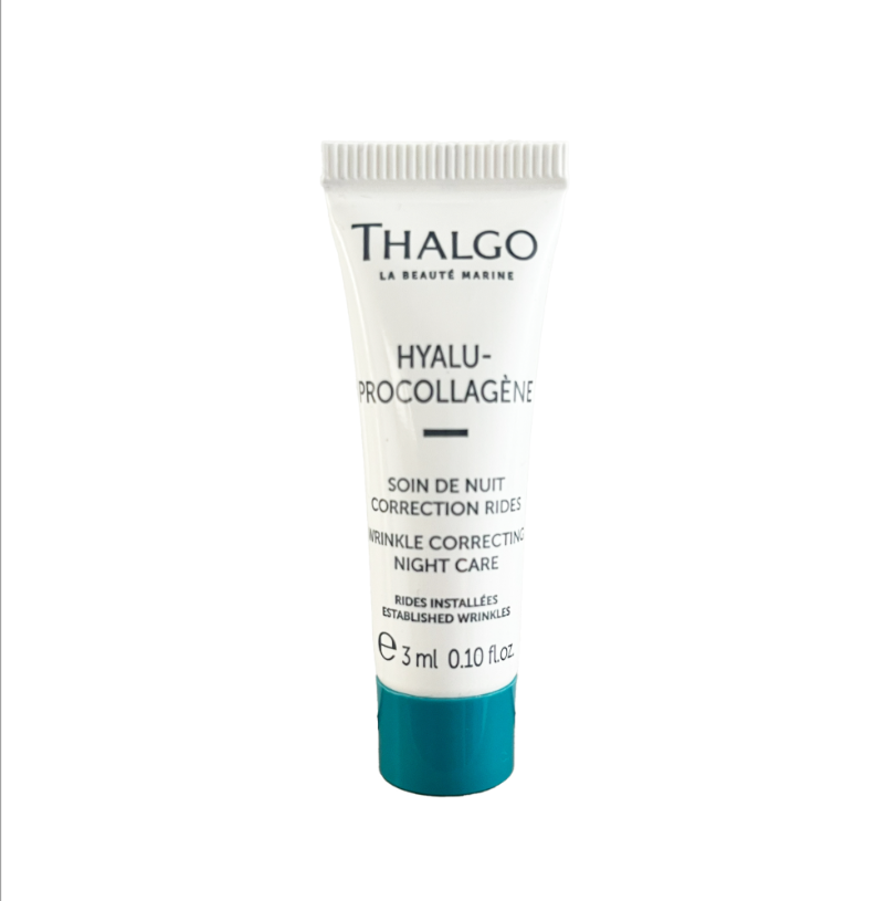 THALGO HYALU-PROCOLLAGÈNE - Faltenkorrigierende Nachtcreme – Probe, 3ml, Tube