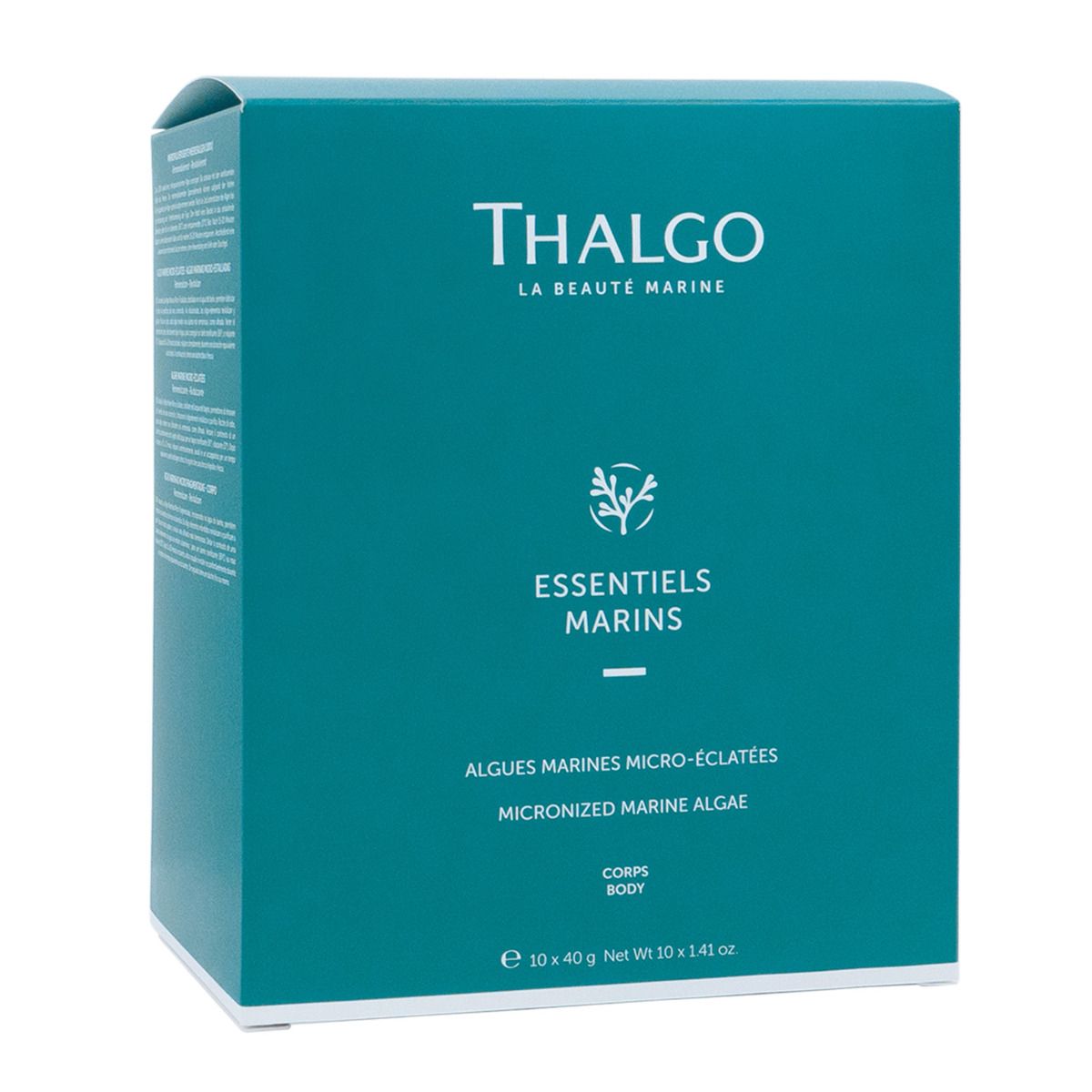 THALGO Marine Essentials - Mikropulverisierte Meeresalgen, 10x40g, Umkarton