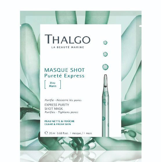 THALGO Masque Shot - reinigende Maske mit mattierendem Effekt, 20ml, Sachet