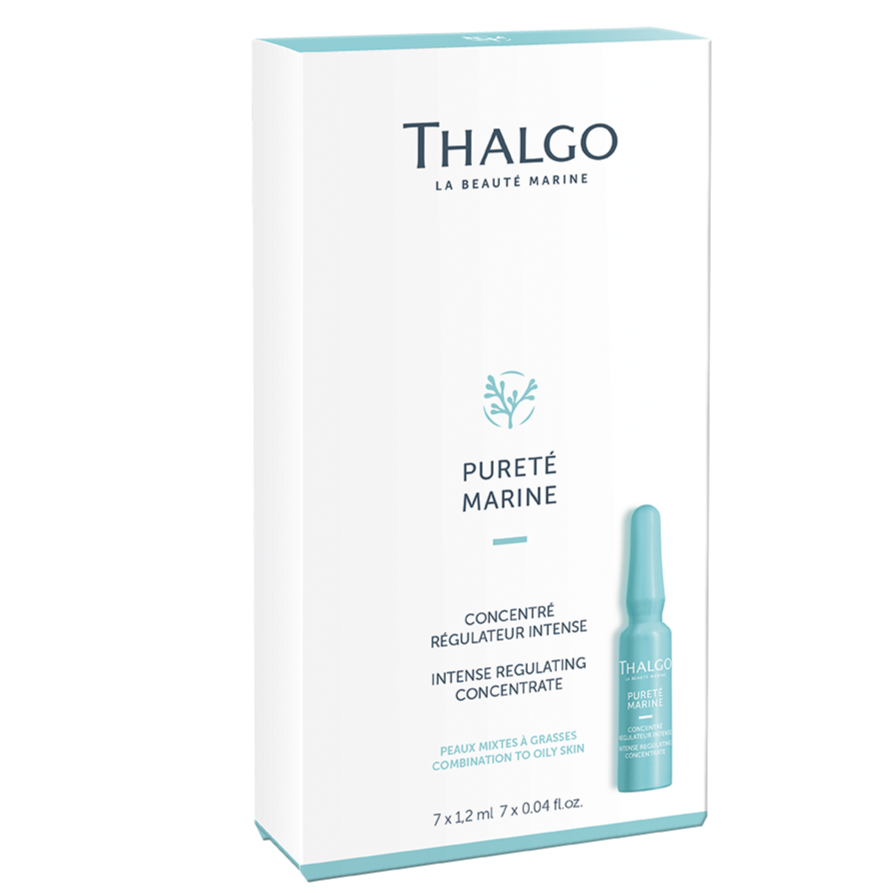 THALGO Pureté Marine - Regulierendes Intensiv-Konzentrat – für unreine Haut,  7x1,2 ml - Umkarton