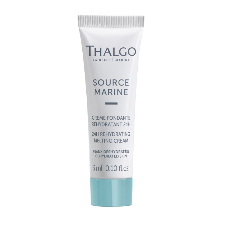 THALGO Source Marine - Crème Fondante Réhydratante 24h - Zartschmelzende Feuchtigkeitscreme – Probe, 3ml, Tube