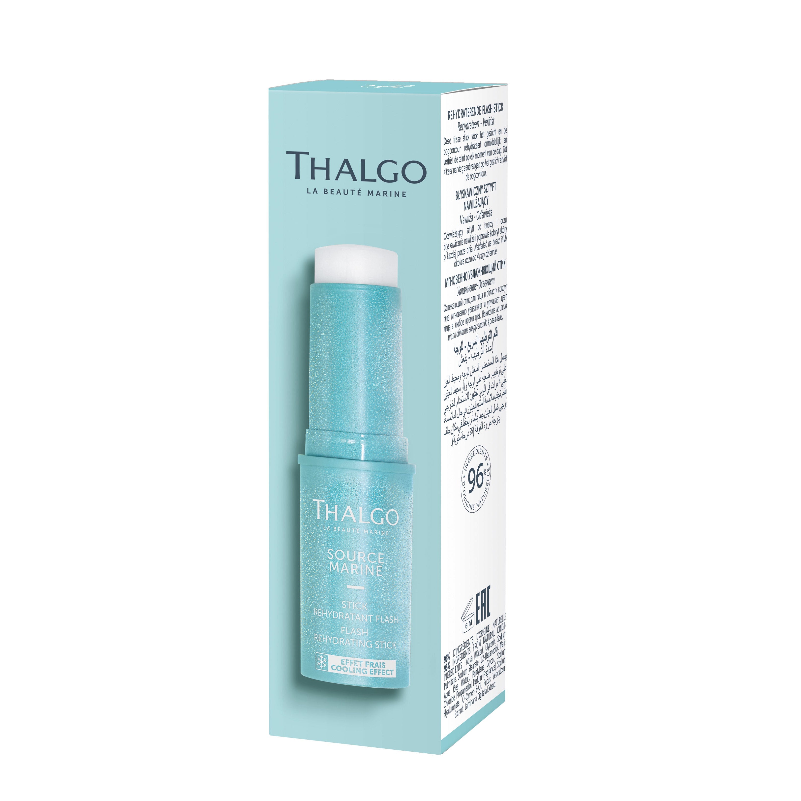 THALGO Source Marine - Hydra-Flash-Stick – Feuchtigkeits-Boost für unterwegs, 10ml, Umkarton Seitenansicht