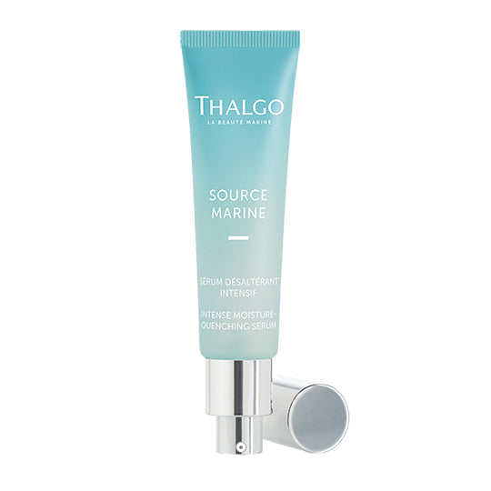 THALGO Source Marine - Intensiv-Feuchtigkeits-Serum – für trockene Haut, 30ml, Tube offen