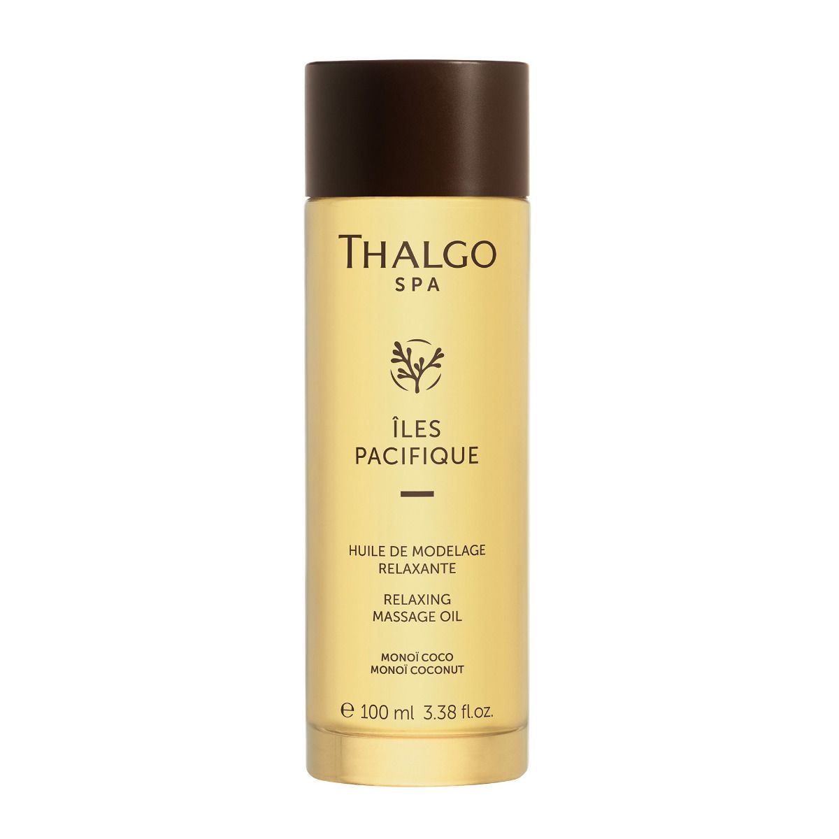 THALGO SPA Iles Pacifique - Entspannendes Massageöl mit Monoi- und Kokosduft, 100ml, Spender