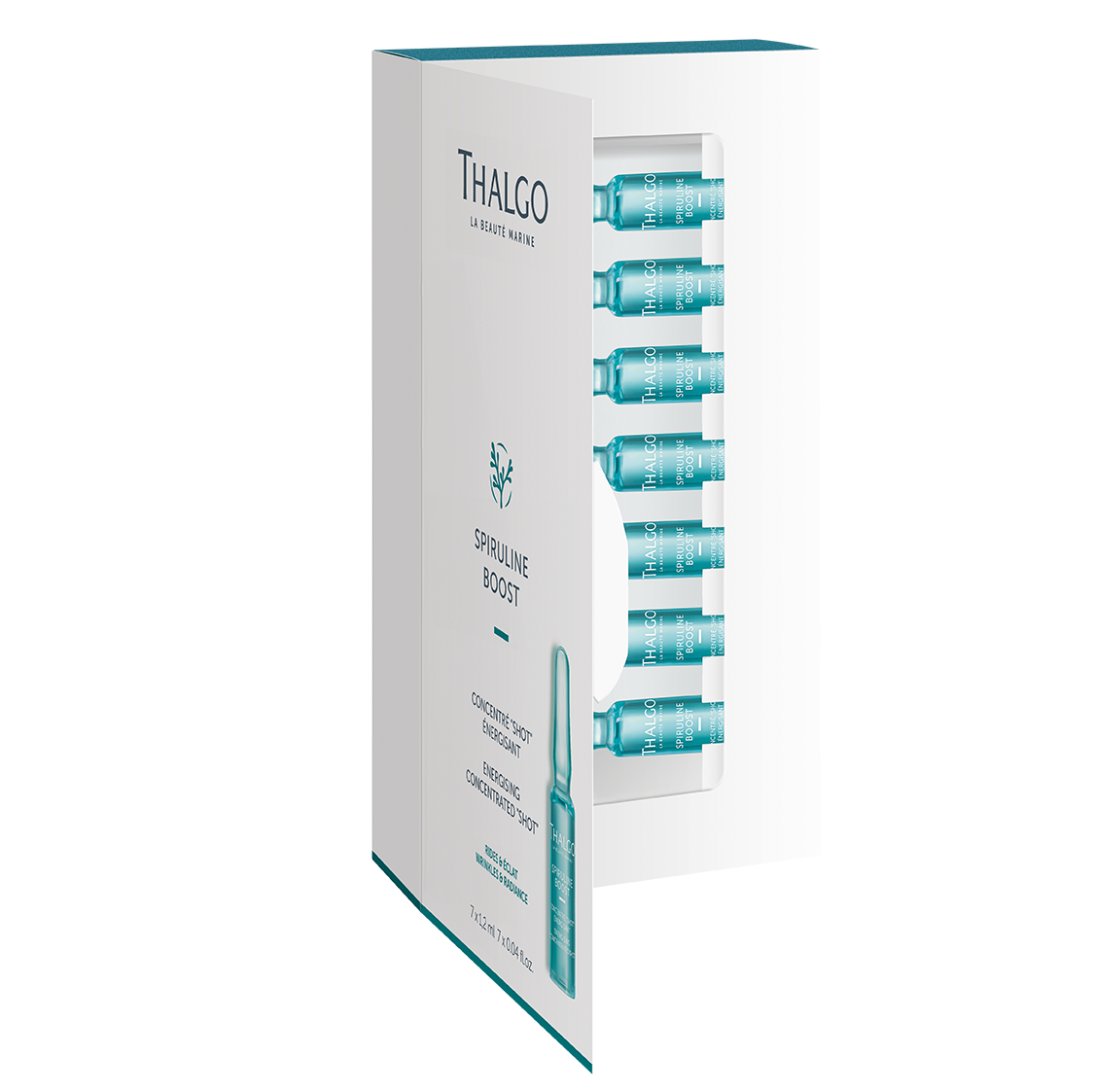 THALGO Spirulina Boost - Vitalisierendes Shot-Konzentrat, 1,2ml, Umkarton offen