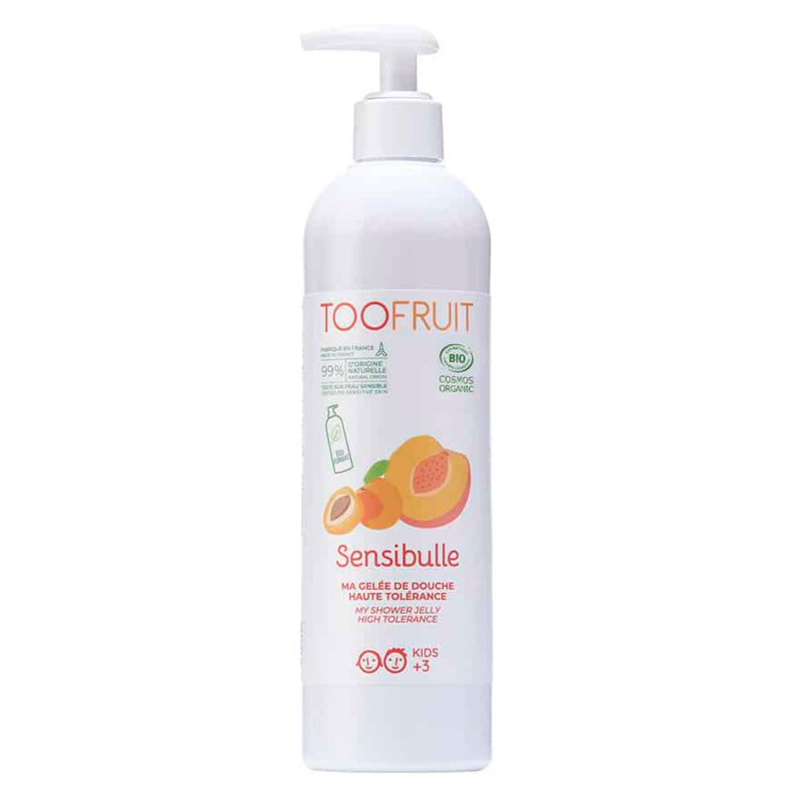TOOFRUIT Duschgel – Aprikose - Pfirsisch, 400ml, Pumpspender
